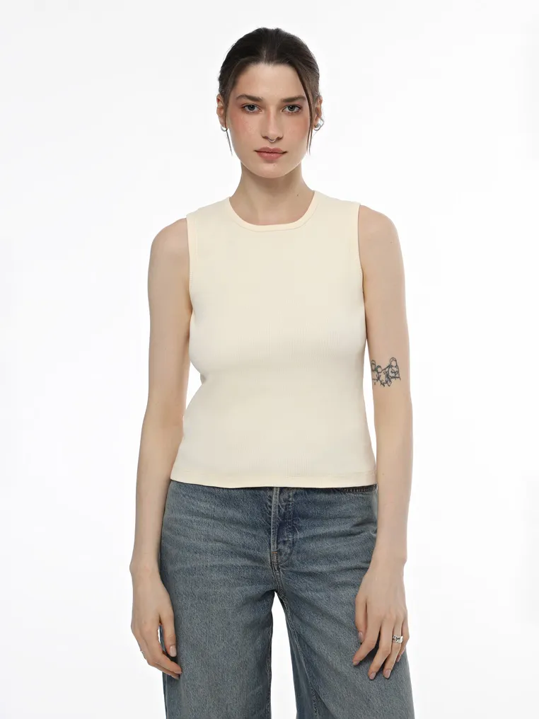 Ribbed T-shirt