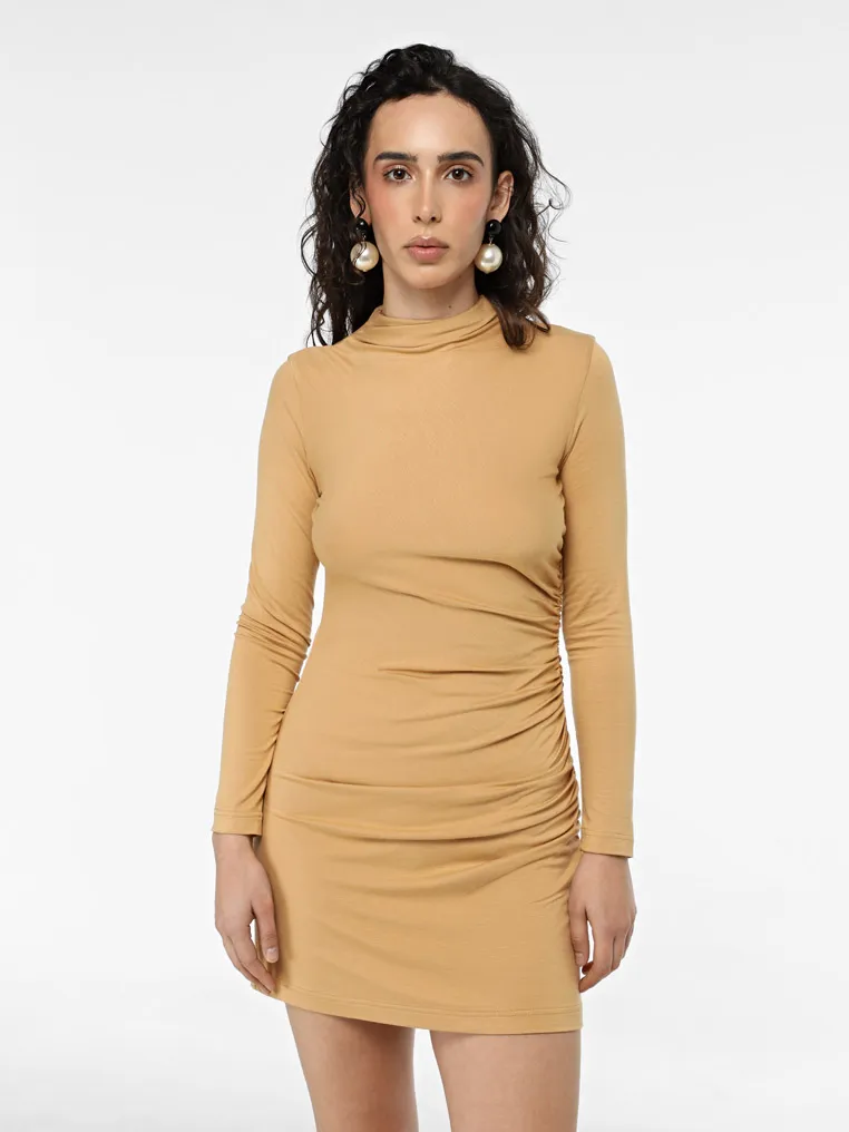 Women's dress with drapery